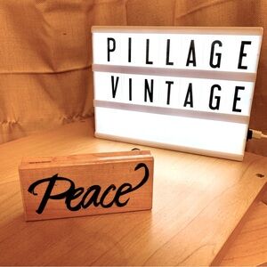 ❗LAST CHANCE❗"Peace" Wooden Stamp 2"x4"